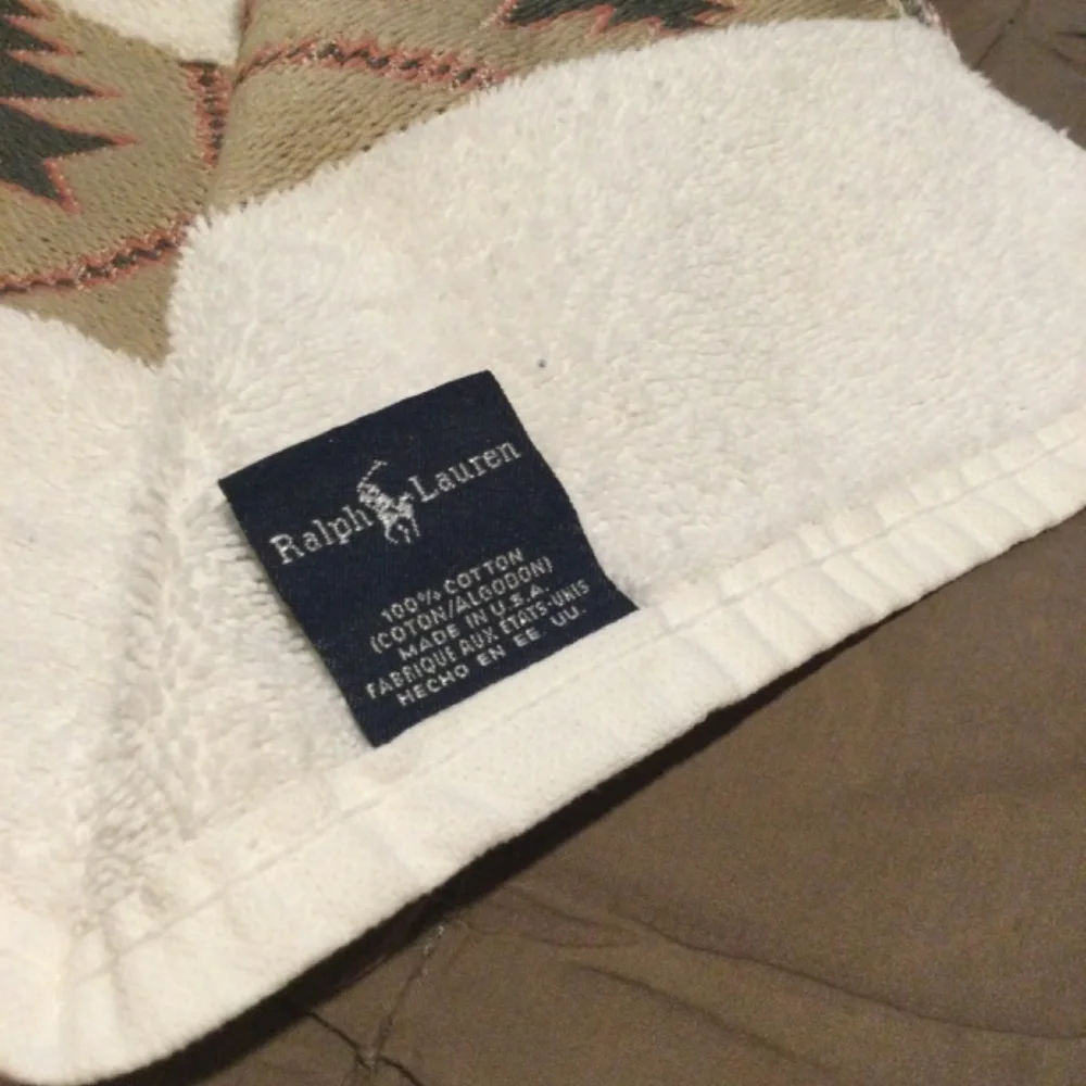 Ralph Lauren Handtowel 100% Cotton Vintage 1990s
